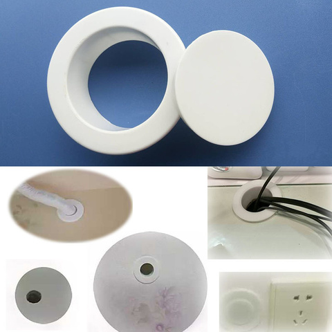 High quality Plastic wall Wire hole cover Air-conditioning pipe plug decorative cover for Home office Hotel Furniture Hardware ► Photo 1/6