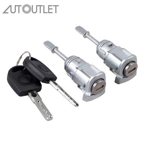AUTOUTLET 2 pcs CLOSING CYLINDER for VW PASSAT B5 3B (96-05) for LUPO DOOR LOCK KEY LEFT and RIGHT 3B0837167 3B0837168 ► Photo 1/6