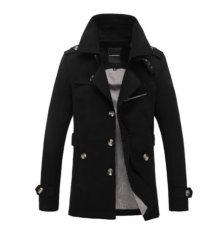 Brand Male Overcoat Long Jacket Coat Men Men's Trench Coat