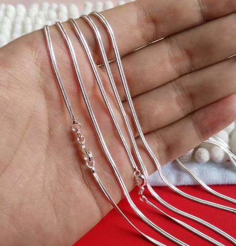 Sterling Silver Snake Chain 1mm