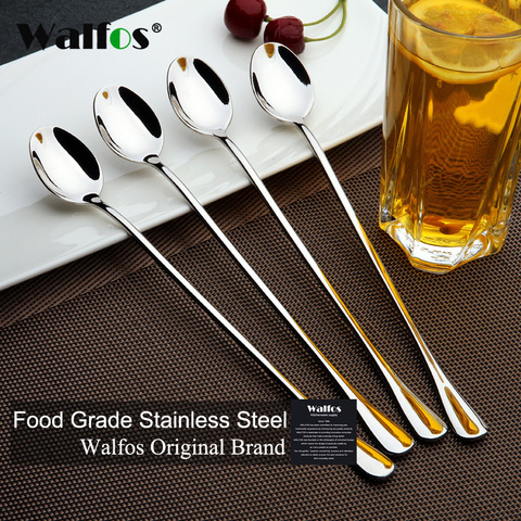 WALFOS Long Handled Stainless Steel Coffee Spoon Ice Cream Dessert Tea Spoon For Picnic Kitchen Accessories ► Photo 1/6