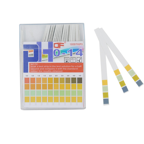100 Strips Boxed Acid Indicator Strips Paper PH Test Strips Range 0-14  Indicator Paper Tester 20% off ► Photo 1/6