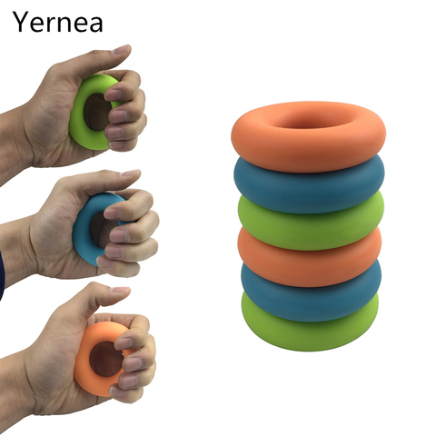 Fitness 30lb  40lb 50lb Strength Hand Grip Muscle Power Training Silicone Easy Carrier Hand Grips Fitness Silico Ring Exerciser ► Photo 1/6