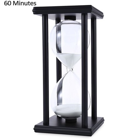 Wooden Sandglass Sand Hourglass 45/60 Minute 20.5*10*10 Countdown Timer Clock Xmas Birthday Gift Home Decoration Reloj De Arena ► Photo 1/6