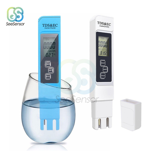 TDS EC Meter Temperature Tester Pen TDS&EC Tester 0-9990ppm 3 In1 Function Conductivity Water Quality Measurement Tool ► Photo 1/6
