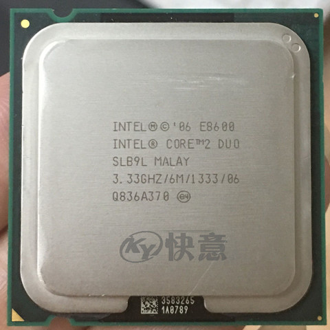 For Intel Core 2 Duo E8600 CPU Processor (3.33Ghz/ 6M /1333GHz) Socket 775 free shipping ► Photo 1/1