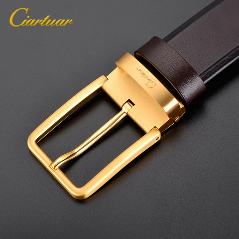 2022 ciartuar official store new high quality suit men belt genuine leather strap trousers first layer pin buckle free shipping ► Photo 1/5