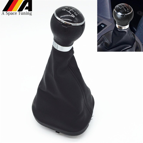 5/6 Speed Gaiter Boot Cover Gear Shift Knob For VW Touran Caddy MK2 2003 2004 2005 2006 2007 2008 2009 2011 2012 2013 2014 2015 ► Photo 1/6