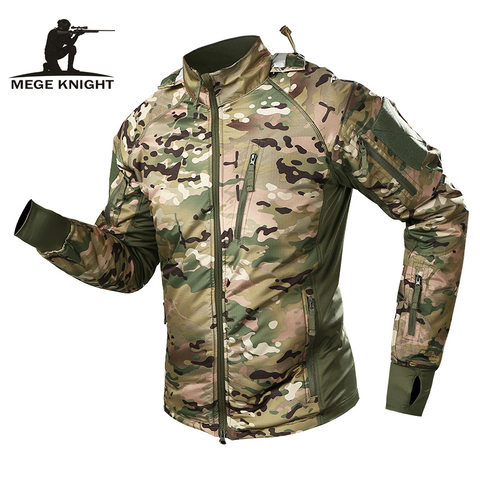 MEGE Men's Waterproof Military Tactical Jacket Men Warm Windbreaker Bomber Jacket Camouflage Hooded Coat US Army chaqueta hombre ► Photo 1/6