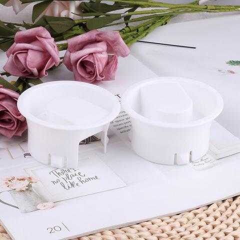 2Pcs White Glass Hot/Cold Water Carafe Lid Cover Food Grade Plastic Anti-Dust Leakproof Lids Stoppers for Glass Bistro Pitcher ► Photo 1/6