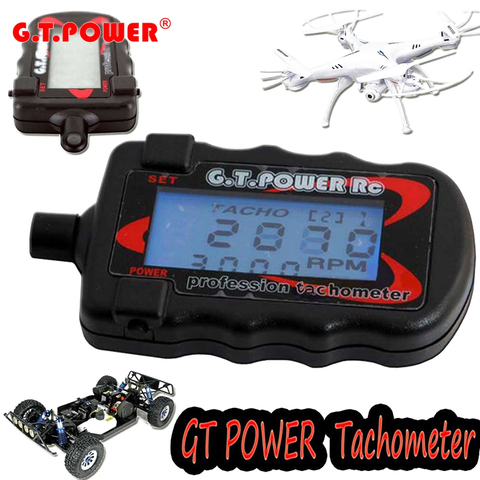 1pcs G.T. Power Model Profession RC Motor Digital Optical Tachometer Supports 2 to 9 Bladed Paddle Propeller ► Photo 1/6