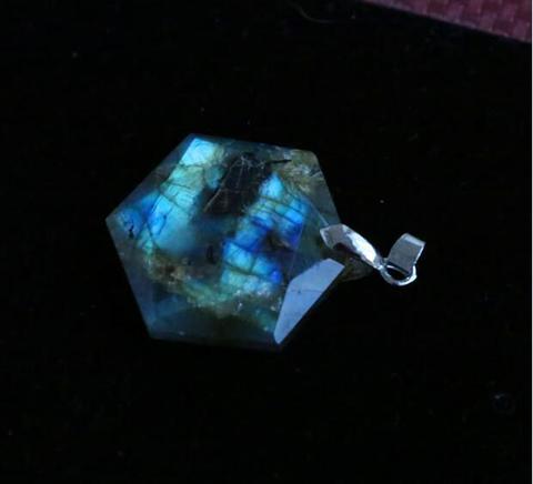 A++ Natural Moonstone stone Quartz pendants, Labradorite Large satellite pendant, Men fashion Jewelry Pendant with rope ► Photo 1/3