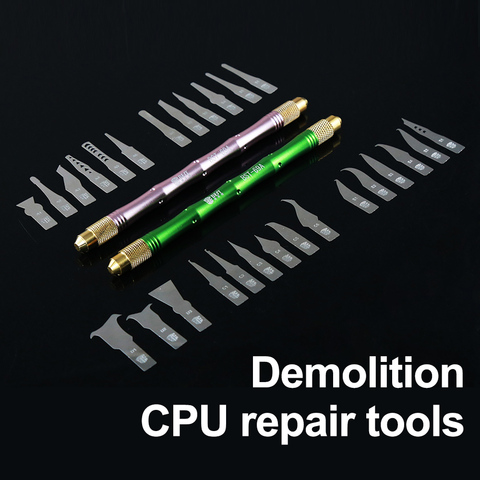 27 in 1 BGA Maintenance Knife Set For iPhone CPU NAND CHIP IC Remove Glue Disassemble Rework Thin Blade Knives DIY Repair Tools ► Photo 1/6