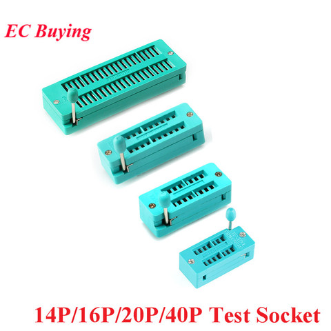 IC Sockets IC lock seat Test Universal Test Socket Narrow 14Pin/16Pin/20Pin/40Pin ZIF Socket 14P/16P/20P/40P ► Photo 1/5