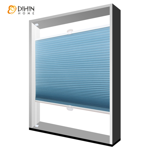 DIHIN HOME Window Curtain Half/Full Blackout Cellular Honeycomb Blinds Shades Home Decor For Living Room Customize Curtains ► Photo 1/6