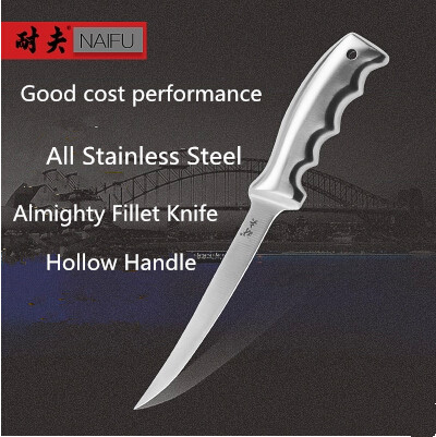 Free Shipping NEEF Stainless Steel Kitchen Fillet Knife Stainless Steel Eviscerate Fish Sculpture Knife ► Photo 1/5