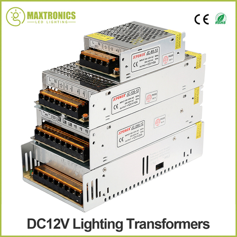 Lighting Transformers DC12V High Quality LED Lights Driver for LED Strip Power Supply DC12V 1A 2A 5A 10A 15A 20A 25A 30A 33A 40A ► Photo 1/6