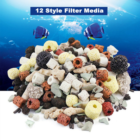 Aquarium Bio Filter Media Ceramic Porous Biochemical Filter Balls Fish Tank Nitrifying Bacteria Ring House For Water Cleaning ► Photo 1/1