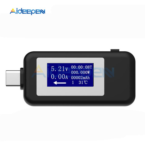 Type-C USB Tester DC Digital Voltmeter USB-C Voltage Current Meter Ammeter Detector Type C Power Bank Charger Indicator USB C ► Photo 1/5
