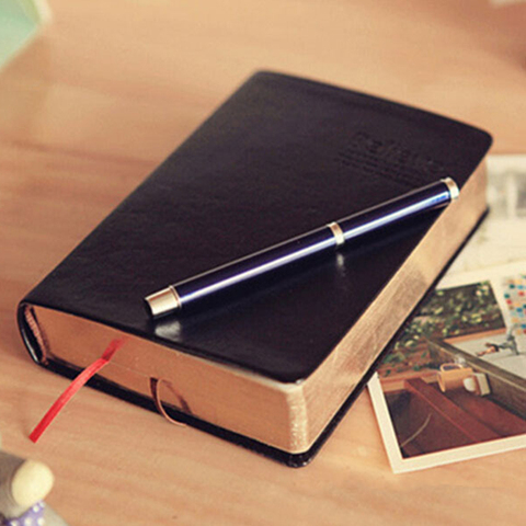 12x17cm 240 Sheets Black Cover Bible Book Scripture Photo Album Baby Diary Notebook 5cm Thick believe Golden Rim White Paper ► Photo 1/1