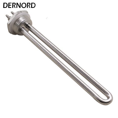 U Type DC 24V 900W Tubular Solar Water Heater Element Immersed Water Heating Element with 1 INCH NPT Screw ► Photo 1/5