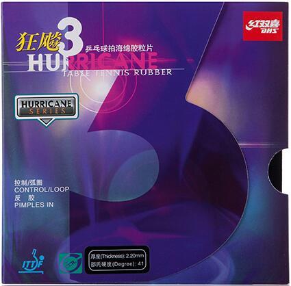 Original DHS Hurricane 3  Table Tennis rubber,Table Tennis cover / Pingpong rubber  With Security Code  Free shipping ► Photo 1/2