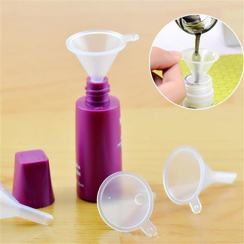 10pcs Small Plastic For Perfume Diffuser Bottle Mini Liquid Oil Funnels Labs Kitchen Cooking Accessories Packing Auxiliary Tool ► Photo 1/6