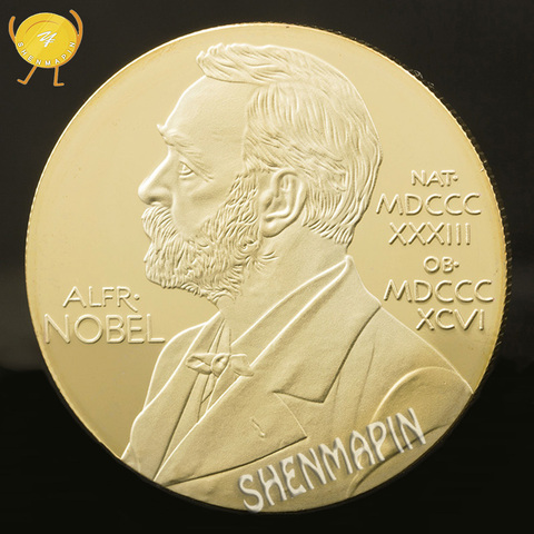 Nobel Prize in Physiology Medicine Lenin Commemorative Coin 999 Gold Nobel Medal Coins Collectibles Art Coins of Russia ► Photo 1/6