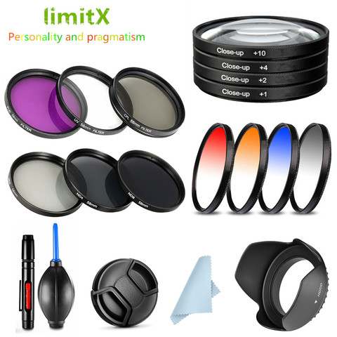 UV CPL ND FLD Graduated Close Up Star Filter & Lens Hood Cap for Canon EOS 60D 1300D 2000D 4000D Rebel T7 with 18-55mm lens ► Photo 1/6