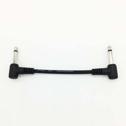 1 piece Electric Guitar Effect Pedal Cable Length 15cm/20cm Plug 6.35 mm Pedal De Guitarra Black Patch Cable ► Photo 1/5