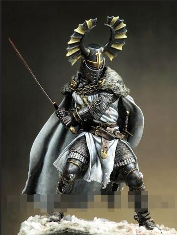 1/18 90mm Teutonic ancient warrior Knight high 90mm    toy Resin Model Miniature Kit unassembly Unpainted ► Photo 1/2