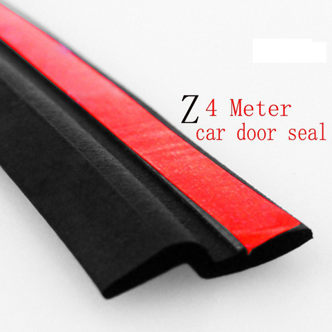 4 Meter Z Type Adhesive Car Rubber Seal Sound Insulation Car Door EPDM Sealing Strip Weatherstrip Car Styling Trim Seal Filler ► Photo 1/6
