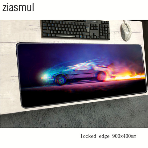 back to the future mouse pad thick 900x400x3mm mousepads best gaming mousepad gamer anime personalized mouse pads keyboard pad ► Photo 1/5