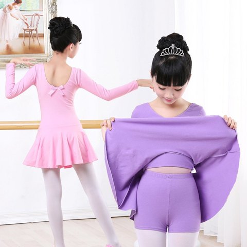 High Quality Cotton Separate Shorts Dance Ballet Suit Children Girls Gymnastics Ballet Dance Dress Kids Dancewear ► Photo 1/6