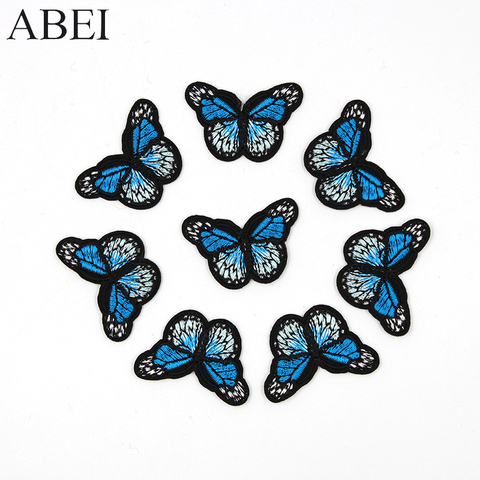 10pcs/lot Embroidered Butterfly Patches Iron Bags Stickers Diy women girl dress appliques Handmade sewing garment accessories ► Photo 1/6