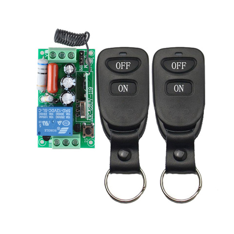 Wireless Remote Control Light Switch 10A Relay Output Radio 220V 1 Channel Receiver Module + 50-500M Transmitter ► Photo 1/6