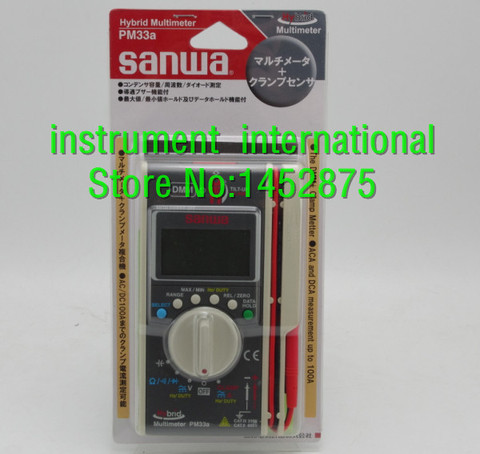 SANWA PM33a Digital Multimeters AC DC Ohm Hybrid pocket size DMM+Clamp meter ► Photo 1/6