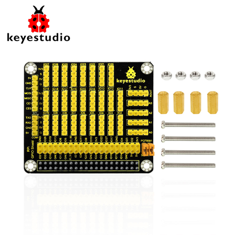 Keyestudio RPI GPIO shield with-PCF8591 AD-DA for Raspberry Pi /CE certification ► Photo 1/1