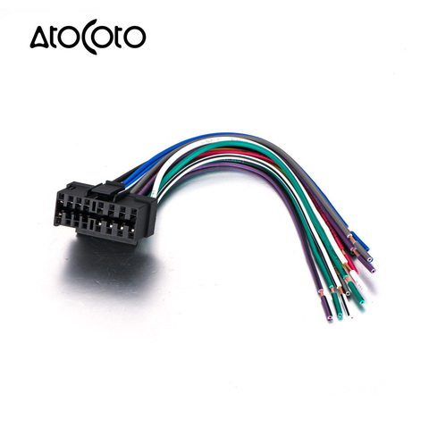 AtoCoto ISO Standard Wire Harness for Sony CDX MEX DSX WX Car CD Radio Audio Stereo Wiring Harness Connector Adapter Plug Cable ► Photo 1/6