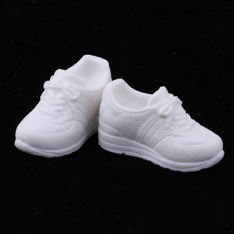 1/6 Lovely Plastic Elevator Sports Shoes for Blythe BJD Doll Clothes Accessory White ► Photo 1/6