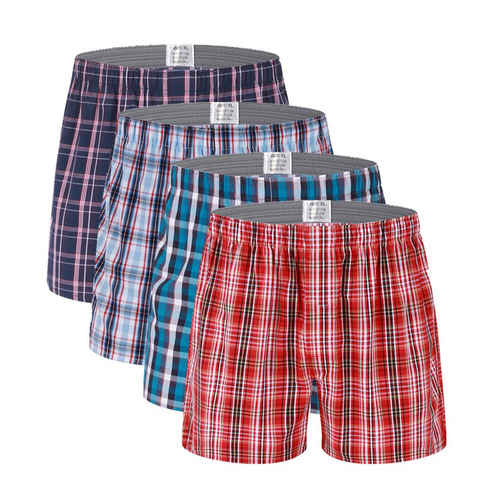 Men Underwear Boxer Shorts Trunks Slacks Cotton Men Cueca Boxer