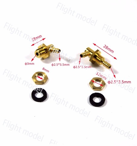 1 Pair Of  Flight Model Transparent Fuel Tank Parts Oil Nozzle ► Photo 1/5