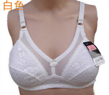 1pcs/lot cotton bra back buckles higt quality mum underwear bra sexy lace  no rims puberty students young girl classic t shir bra - Price history &  Review