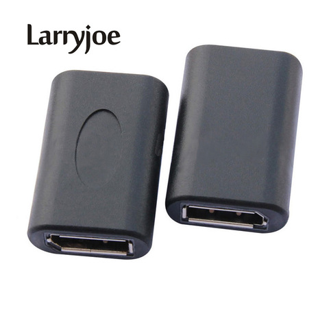 Larryjoe New DP to DP DisplayPort Female to Female Adapter Connector Coupler Extender Tool Gold Plated DP Adapter ► Photo 1/3