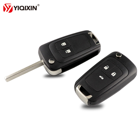 YIQIXIN 2 3 Button Flip Folding Car Key Shell For Opel Vauxhall For Astra J Corsa E Insignia Zafira C Vectra Remote Key Case ► Photo 1/6
