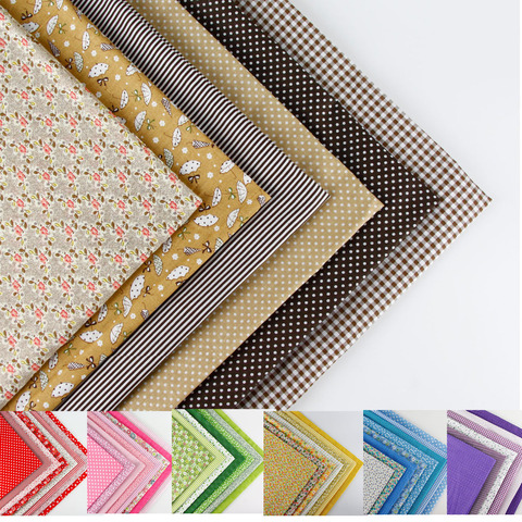 8 style cloth 50 cm x 50 cm print cotton fabric bundle DIY handmade quilt patchwork fabrics ► Photo 1/6