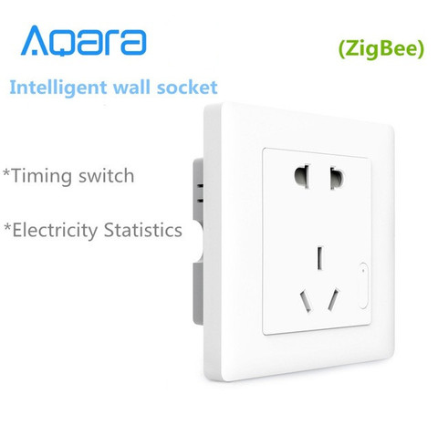 New Aqara Smart wall Socket,ZigBee wifi Remotel Control Wireless Switch Work for Smart home kits APP ► Photo 1/6
