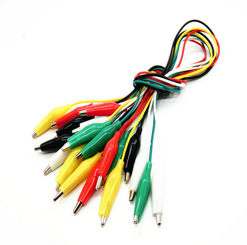 1set 10pcs Alligator Clips Electrical DIY Test Leads Alligator Double-ended Crocodile Clips Roach Clip Test Jumper Wire BrandNew ► Photo 1/4