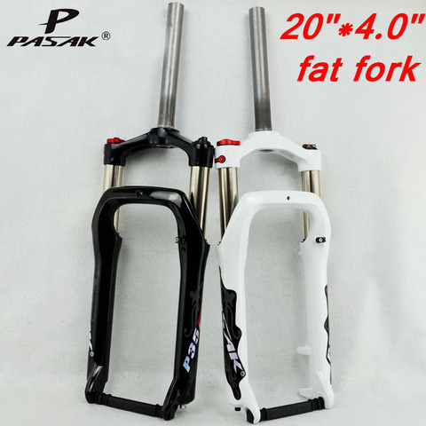 Fat Fork 20*4.0 Inch Fat Bike Forks Snowtruck and Sandy Oil Air Gas Locking Suspension Forks For 4.0
