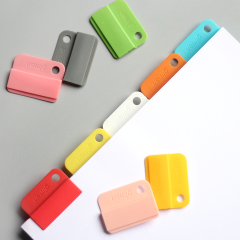 6pcs/set Rainbow Colored Index Tap Binder Index Dividers Paper Clips for Notebook Office School Bookmark ► Photo 1/6